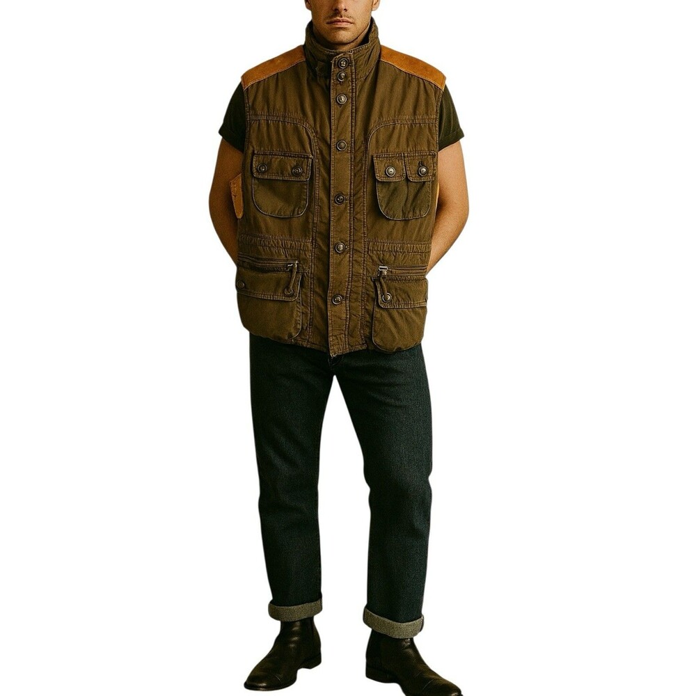 Orvis Vintage Primaloft Utility Vest Multi Pockets Gorpcore Fishing‎ Hunting M
